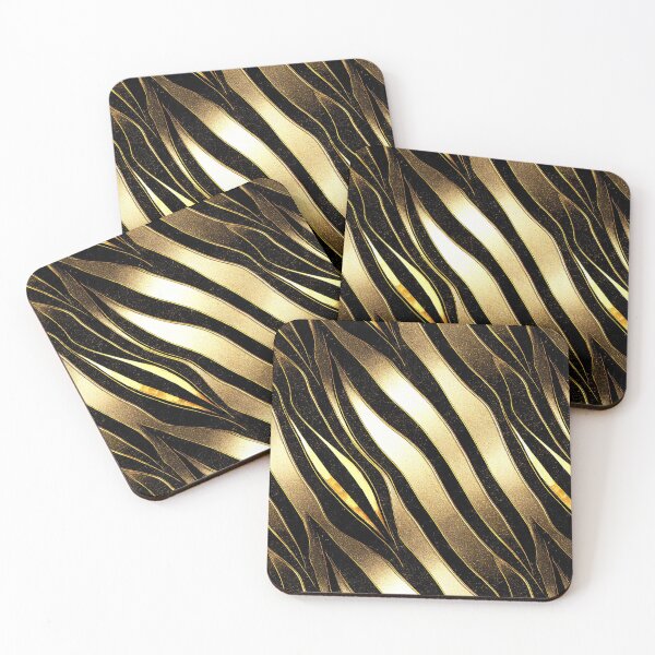 Item preview, Abstract gold stripes decoration luxury vibe designed and sold by MrLacarte.