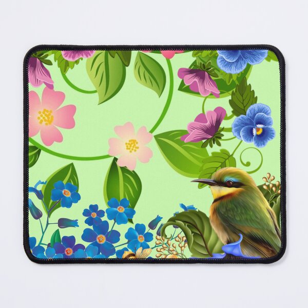 Item preview, Textil Bird blue rose  designed and sold by Ilias90.