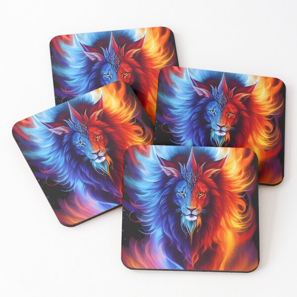 Artikelvorschau, Feuer- und Eislöwengeist entworfen und verkauft von dedheadthreads.