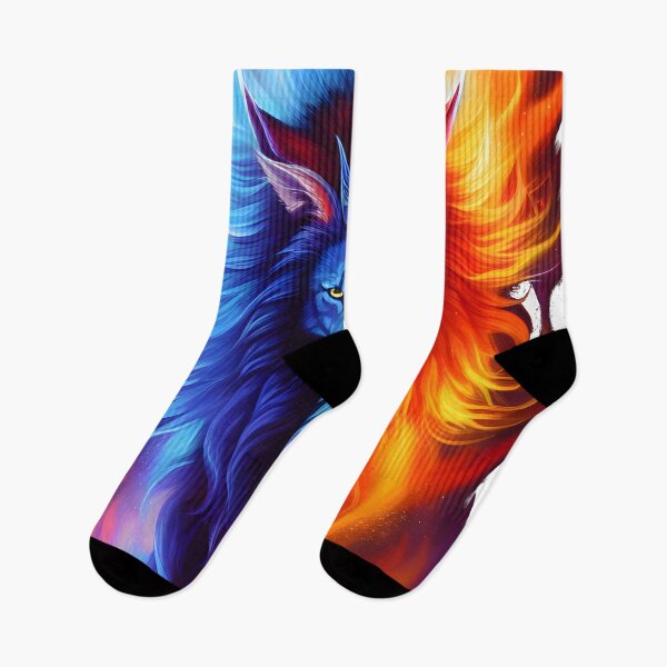 Item preview, Fire and Ice Lion Spirit designed and sold by dedheadthreads.