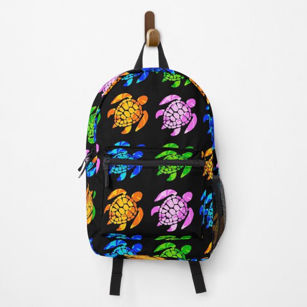 Item preview, Rainbow Sea Turtles on Black designed and sold by birdsofthePNW.