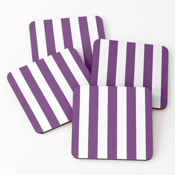 Item preview, Medium AUBERGINE PURPLE and WHITE Vertical STRIPES designed and sold by RachelMacht.