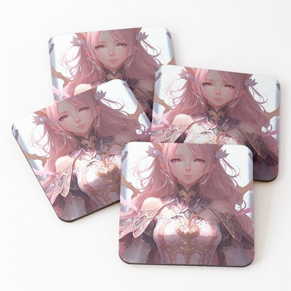 Item preview, A fantasy elf female cleric in a pink pastel dress designed and sold by PJGartui.