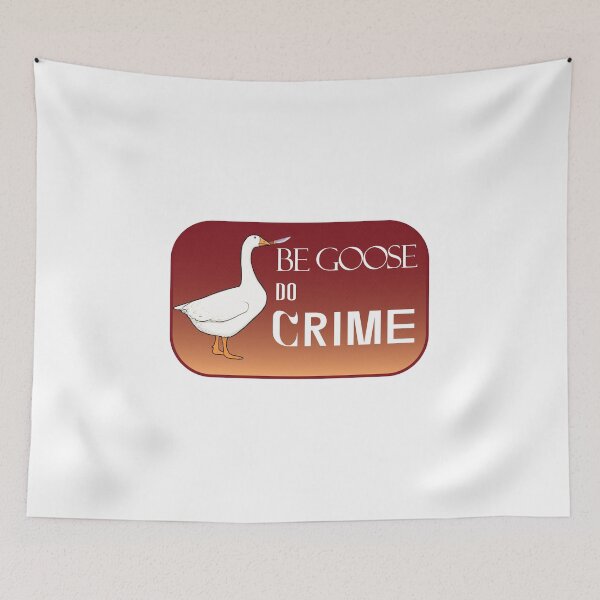 Item preview, Be Goose Do Crime Sticker - Goose with knife sticker designed and sold by zackwork.