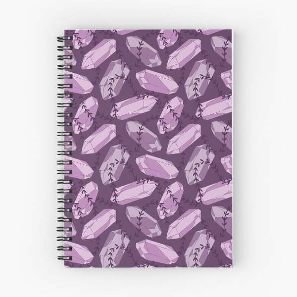 Item preview, Quartz Crystal | Jewel with Creeper | Print Pattern | Purple, Pink designed and sold by Lily Bradley.
