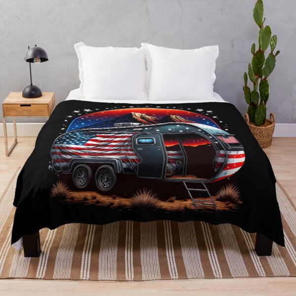 Artikelvorschau, Patriot - Camping Caravan USA Fahne entworfen und verkauft von druckfun.