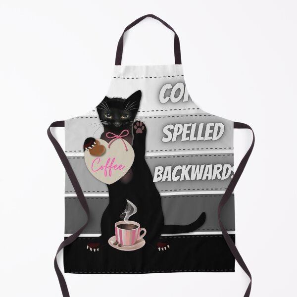 Item preview, Coffee Spelled Backwards Is Eeffoc Cat Drinking designed and sold by Zafer3.