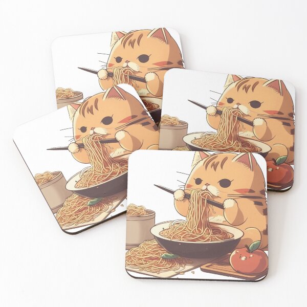 Artikelvorschau, Katze isst Spaghetti entworfen und verkauft von sileaant.
