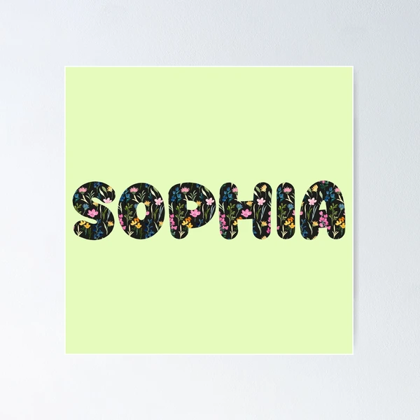 Sophia name, Sophia go green!