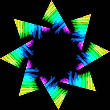 Artwork thumbnail, multicolored star by Meo Design