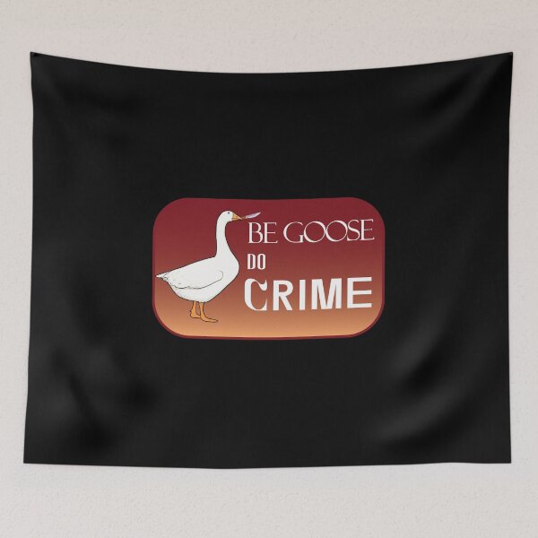 Item preview, Be Goose Do Crime t-shirt Sticker - Goose with knife sticker designed and sold by zackwork.