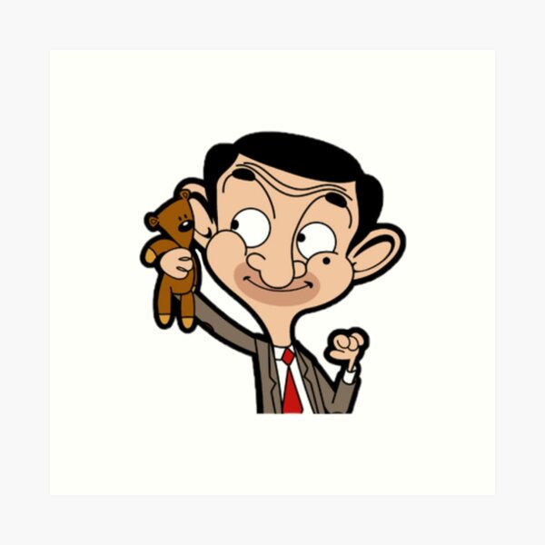 Mr Bean Cartoon Art Prints for Sale | Redbubble