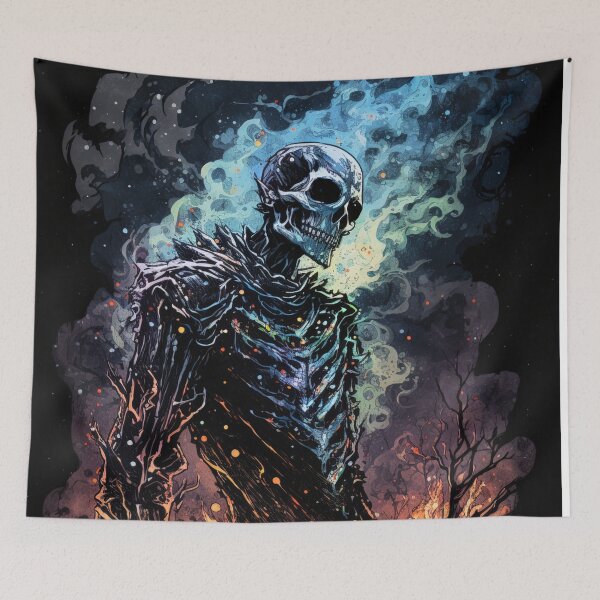 Item preview, Detailed Cosmic Giant Skeleton Art Abstract designed and sold by Critical Meltdown.