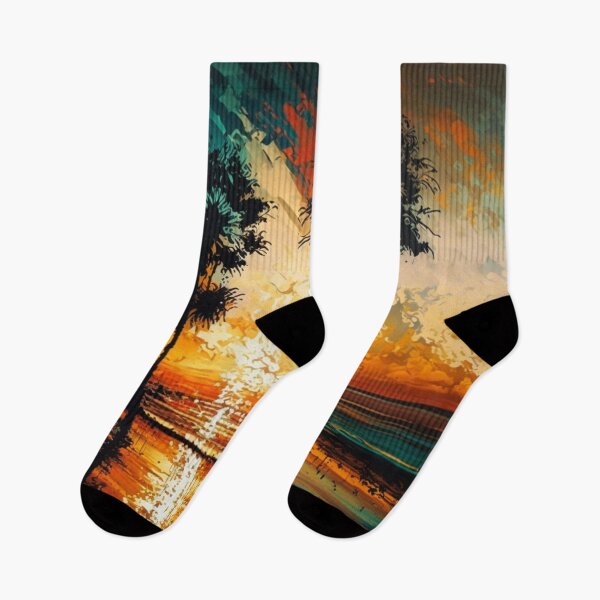 Item preview, Vibrant Sunset Beach Display designed and sold by TheArtfulAllie.