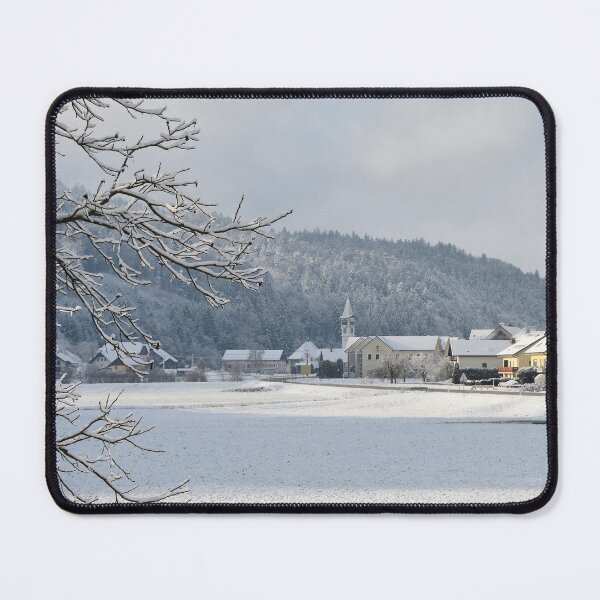 Item preview, Snowy Winter Landscape Near Poljane Nad Skofjo Loko, Slovenia designed and sold by jojobob.