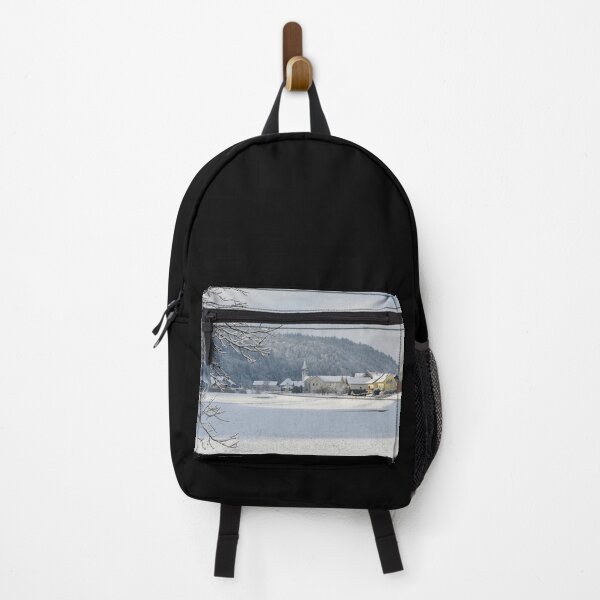 Item preview, Snowy Winter Landscape Near Poljane Nad Skofjo Loko, Slovenia designed and sold by jojobob.