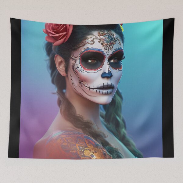 Item preview, Portrait of a La Catrina Beauty, Día de los Muertos designed and sold by ArtCreator2023.