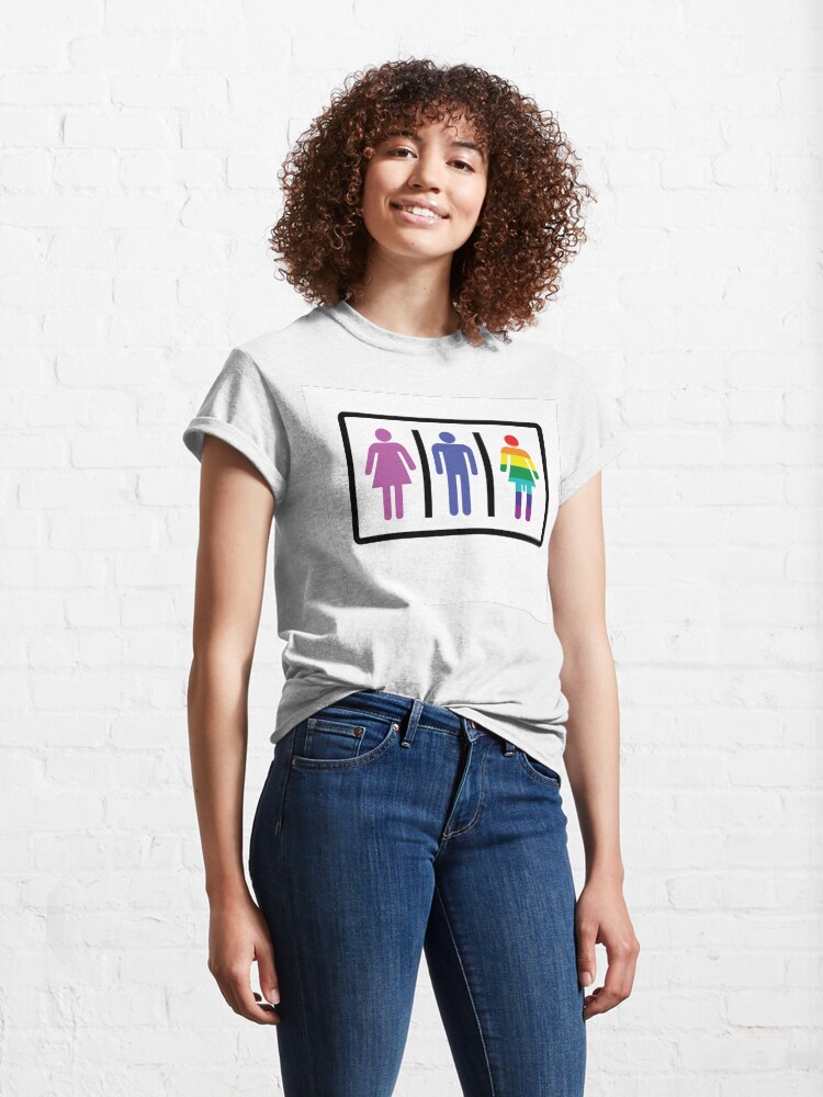 Alternate view of Lady boy Sign Classic T-Shirt