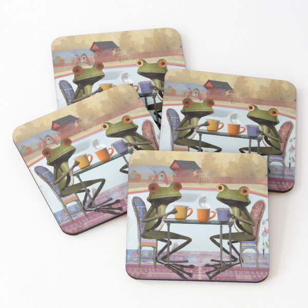 Item preview, Frogs Having Coffee designed and sold by sarahaviv.