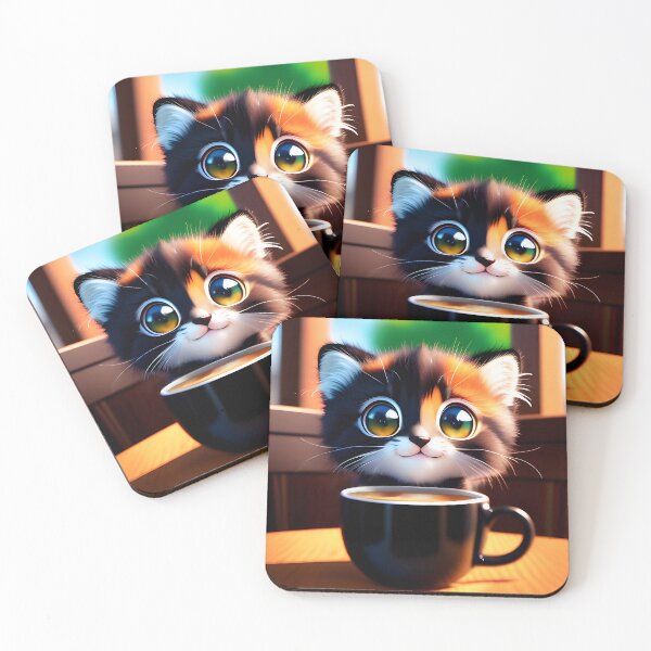 Item preview, Kitty Cat and Coffee - 04 designed and sold by Rafael Branco.
