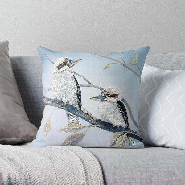 Cool Kookaburras Throw Pillow