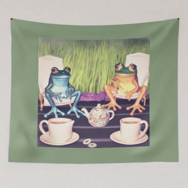 Item preview, Two Frogs Having Coffee designed and sold by sarahaviv.