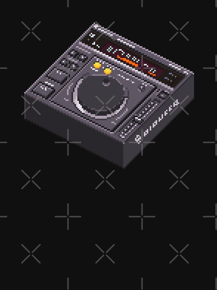 Thumbnail 7 of 7, Classic T-Shirt, CDJ-500s player pixel art designed and sold by djspacegr.