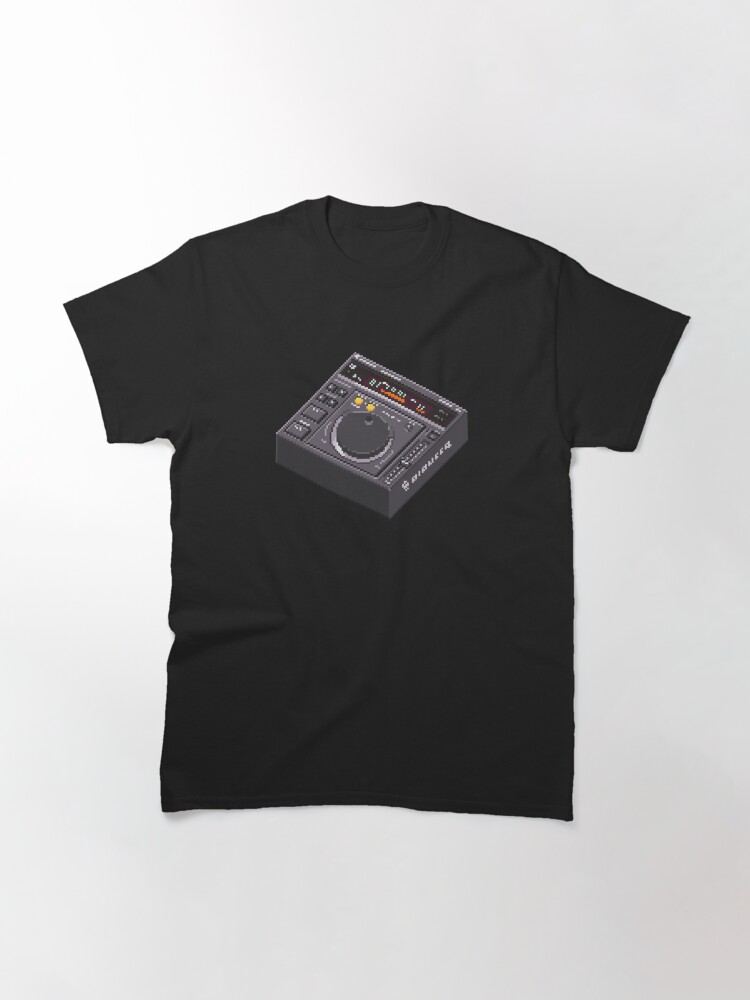 Thumbnail 3 of 7, Classic T-Shirt, CDJ-500s player pixel art designed and sold by djspacegr.