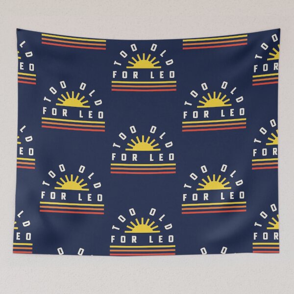 Item preview, Too Old For Leo 25th Birthday Gift Retro Sunset designed and sold by yelly123.