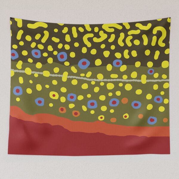 Item preview, Brook Trout Skin designed and sold by BikeVoucherJr.