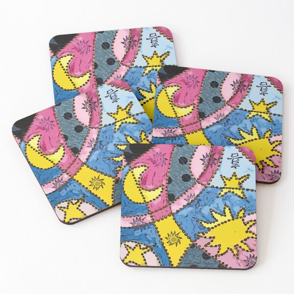 Item preview, night with moon and stars designed and sold by piesdesignart.