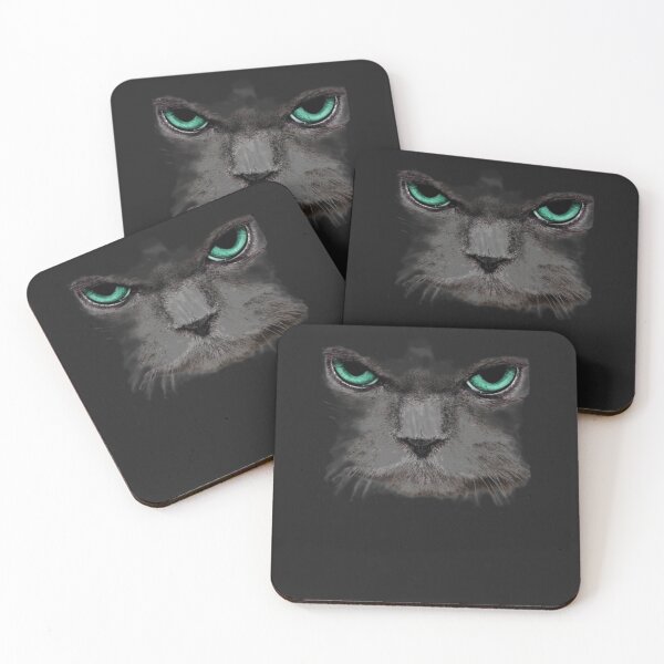Item preview, black cat with green eyes designed and sold by Designerbkj ⭐️⭐️⭐️⭐️.
