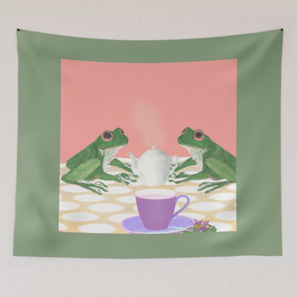 Item preview, Froggie Friends Having Coffee designed and sold by sarahaviv.