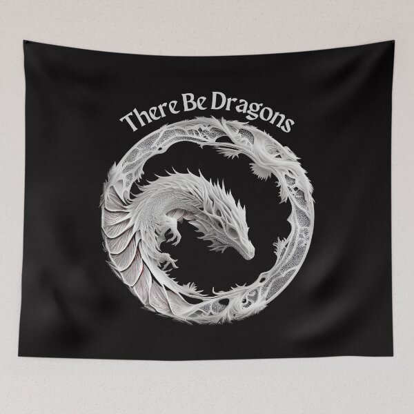 Item preview, There Be Dragons (design01) designed and sold by SteampunkMoai.