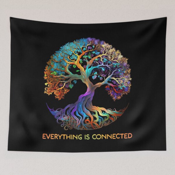 Item preview, Colorful Tree of Life Representing Interconnectedness, Text Version designed and sold by Mythic-Dream.