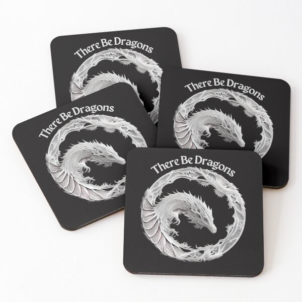 Item preview, There Be Dragons (design01) designed and sold by SteampunkMoai.