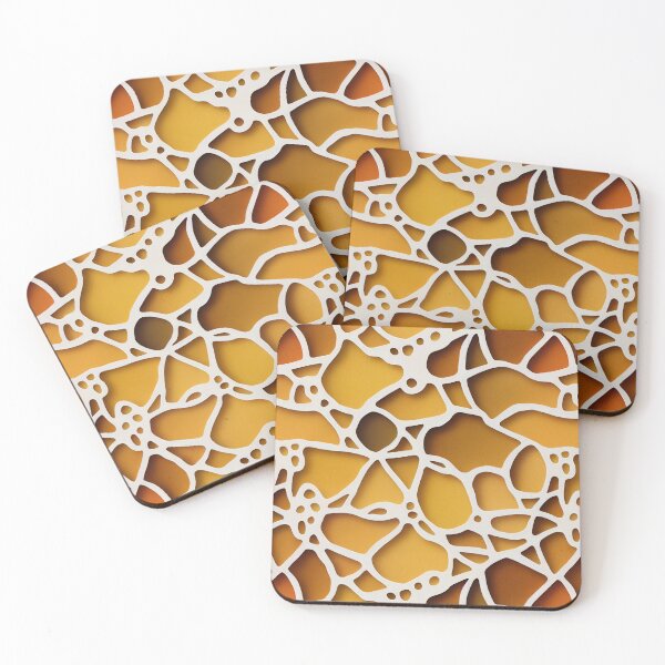 Item preview, Yellow and brown pattern with white stripes designed and sold by YeKnot.