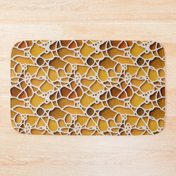 Item preview, Yellow and brown pattern with white stripes designed and sold by YeKnot.