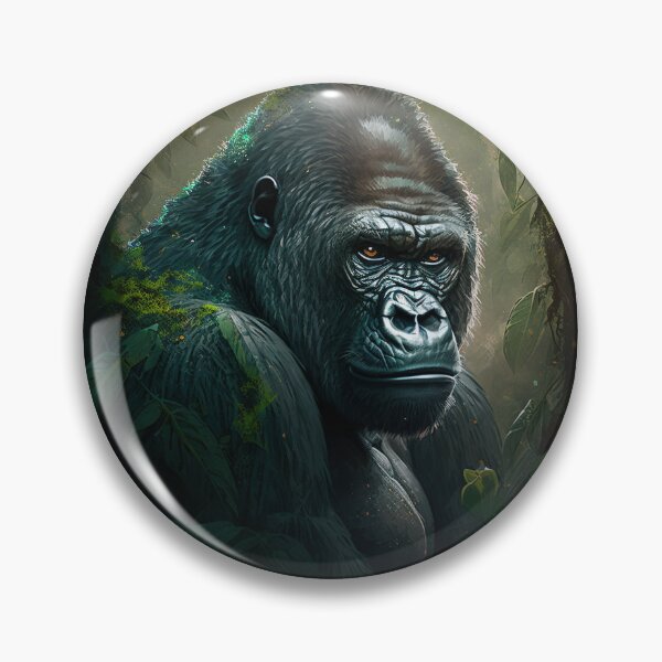 Item preview, Mountain Gorilla Wild Gorilla Stare designed and sold by Brockinator.