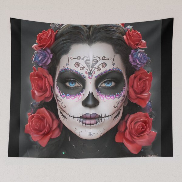 Item preview, Experience the fascination of Dia de los Muertos - La Catrina designed and sold by ArtCreator2023.