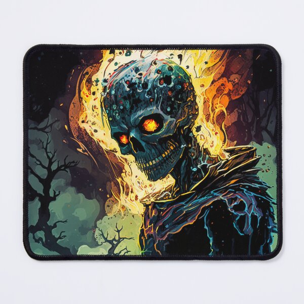 Item preview, Detailed Fiery Skeleton Abstract Art designed and sold by Critical Meltdown.