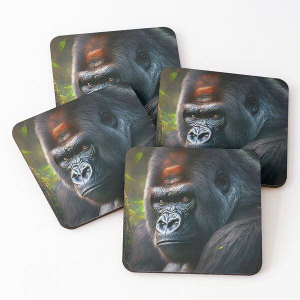 Item preview, Mountain Gorilla Wild Gorilla Stare designed and sold by Brockinator.