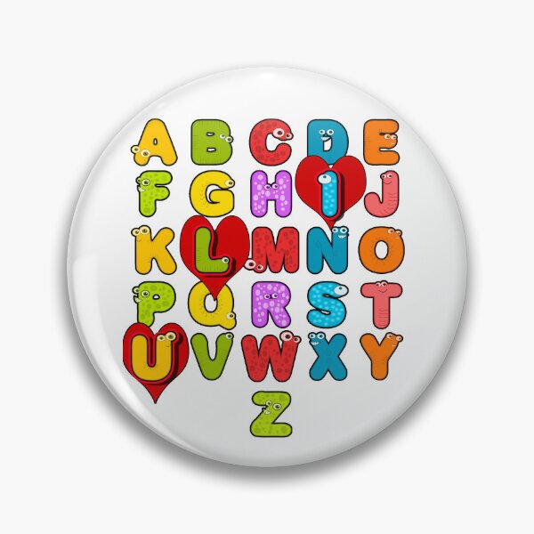 Item preview, ABC Alphabet I Love You English Teacher Valentines Day Gift designed and sold by Goods-by-Jojo.