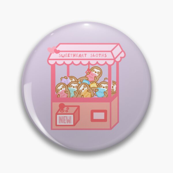 Item preview, Cute Valentine’s Day Sweetheart Sloths Claw Machine designed and sold by theslothinme.