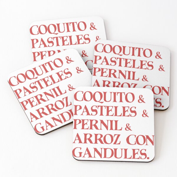 Item preview, Puertorriqueño Noche Buena, Puerto Rican Christmas, Coquito, Pasteles, Pernil, Arroz Con Gandules designed and sold by de-luz-designs.