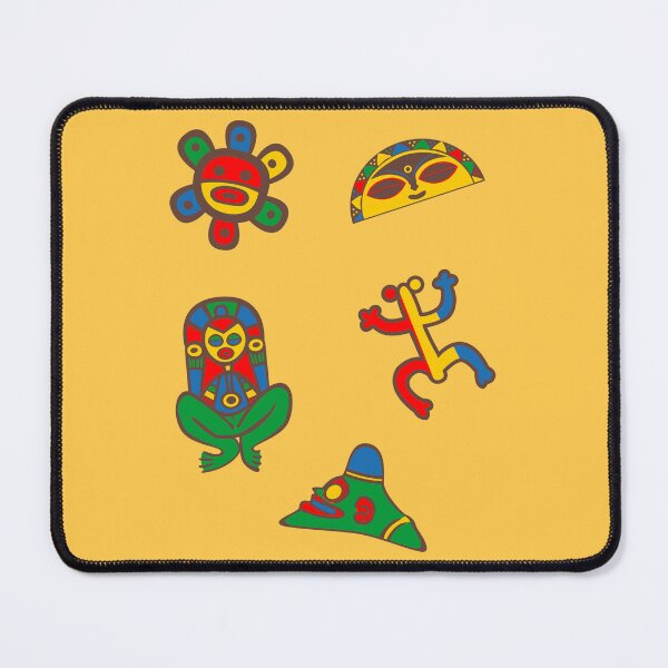 Item preview, Tainos Puerto Rico Colorful Symbols Coqui Atabey Cemi Sun Moon designed and sold by byDarling.