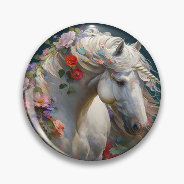 Item preview, White Unicorn Horse designed and sold by candiscamera.