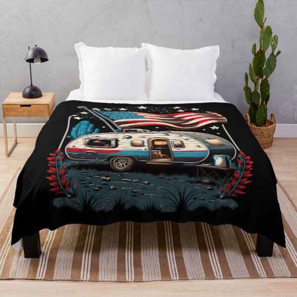 Artikelvorschau, Patriot - Camping Caravan USA Fahne entworfen und verkauft von druckfun.
