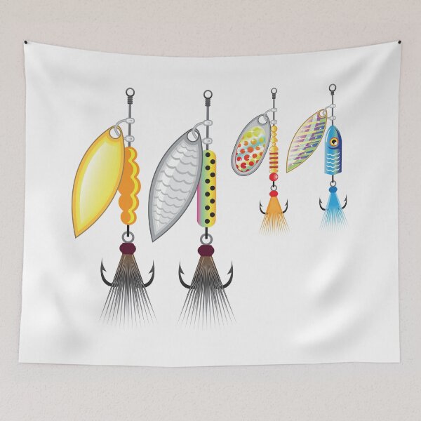 Item preview, Large and Small spinners fishing lures designed and sold by vectorworks51.