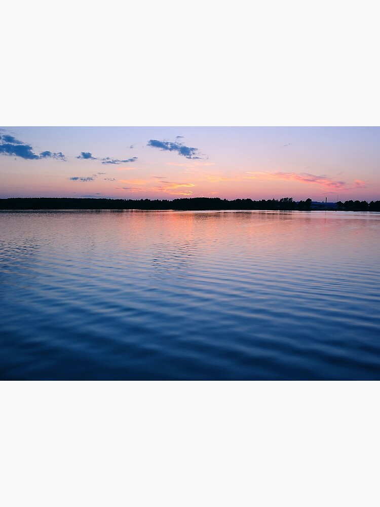 Thumbnail 7 of 7, Framed Art Print, Sunset over River designed and sold by Mallorn.